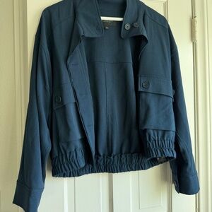 Liverpool Crop Navy Jacke NWT
